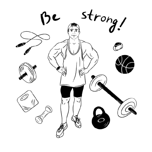 Functional fitness icon